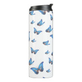 Thermos papillon bleu (Tourné sur la gauche)