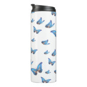 Thermos papillon bleu (Tourné sur la droite)