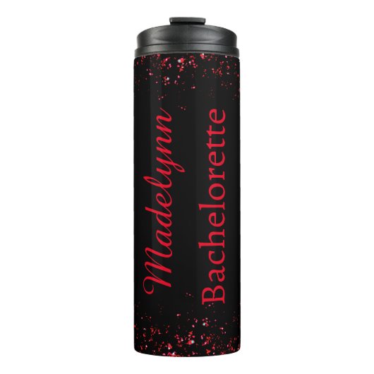 Thermos Personnalisé Demoiselle d'Honneur Noir & B (Devant)