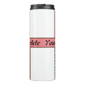 Thermos (Perzik LED S.C.C.) RFPMD-ontwerpen ©️2023 Thermosbeker (Achterkant)