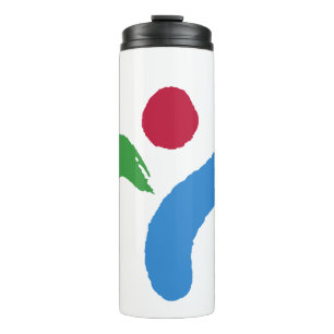 Thermosbeker met vlag van Seoul, Zuid-Korea