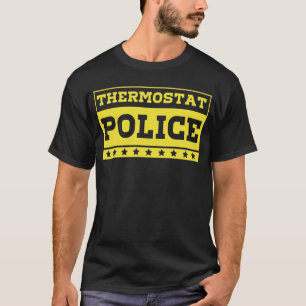 Thermostaat Politie geel T-shirt