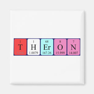 Theron Periodieke Table Naam Magnet Magneet
