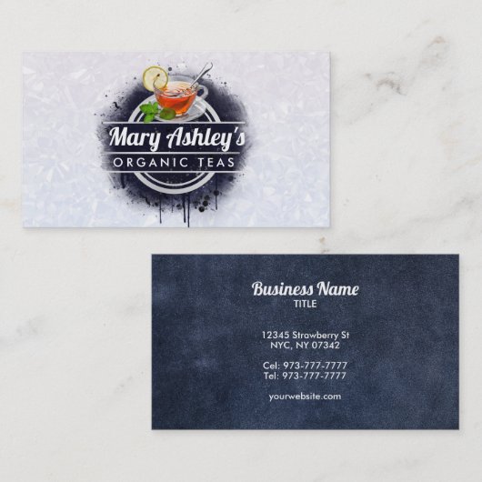 Thés carte de visite (Devant / Derrière)