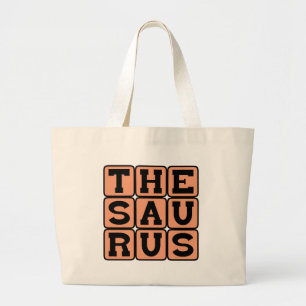Thesaurus, Boek van Synoniemen en Antoniemen Grote Tote Bag