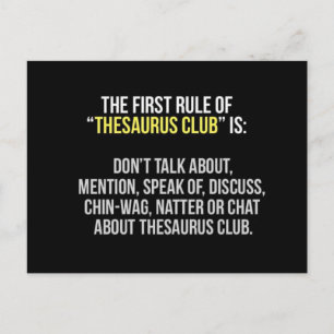 Thesaurus Club Briefkaart