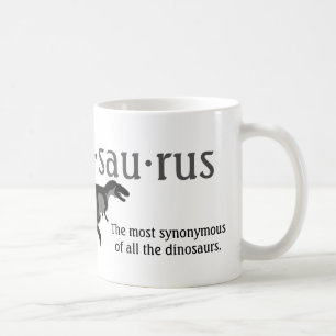 Thesaurus dinosaur grappige mok koffie