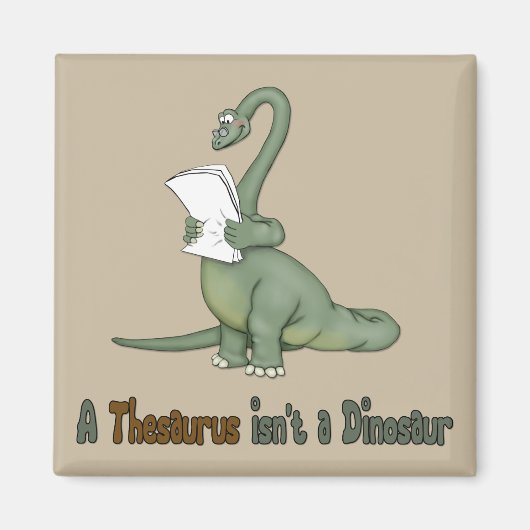 Thesaurus Dinosaur Magneet (Voorkant)