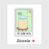 TheScobyHotel-TarotCard Sticker (Vel)