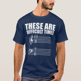 These are Difficultimes Pun Gift for Musicians ret T-shirt