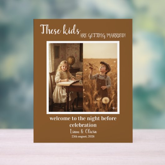 These Kids Are Getting Married Sign These Kids Are (Neutre)