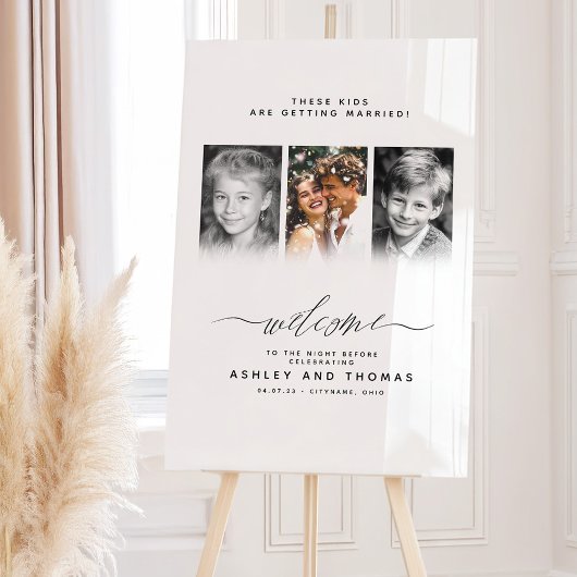 These Kids Are Getting Married Welcome Acryl Bord