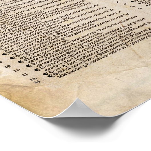 Thesen van Martin Luther: Protestantse reformatie Poster (Hoek)