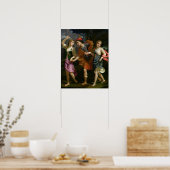 Theseus met Ariadne en Phaedra Poster (Keuken)