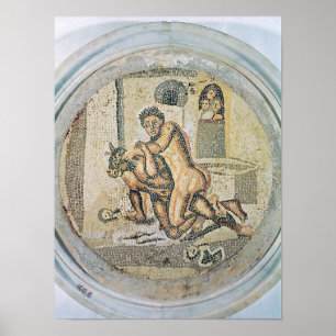 Theseus worstelt met de Minotaur Poster