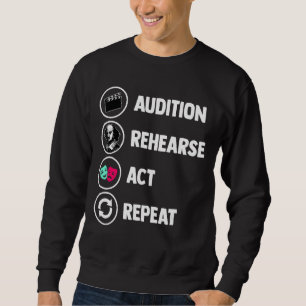 Thespian Geek Acting Musical Audition Rehearse Act Trui