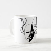 Thespian Mmaskers Koffiemok (Voorkant links)