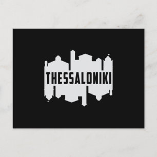 Thessaloniki Griekenland City Skyline Cityscape Gi Briefkaart