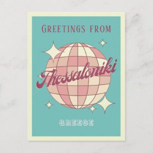 Thessaloniki Griekenland reizen retro  Briefkaart