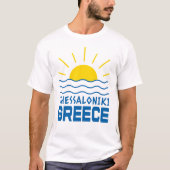 Thessaloniki Griekenland Sunshine en Zee Mannen T-shirt (Voorkant)