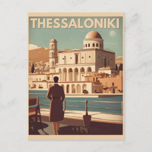  Thessaloniki stad Griekenland roeping souvenir Briefkaart