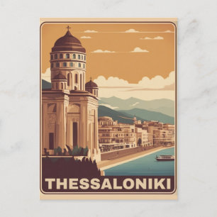  Thessaloniki stad Griekenland roeping souvenir Briefkaart