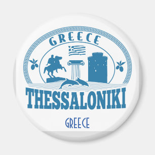 Thessaloniki Travel Souvenir Magneet