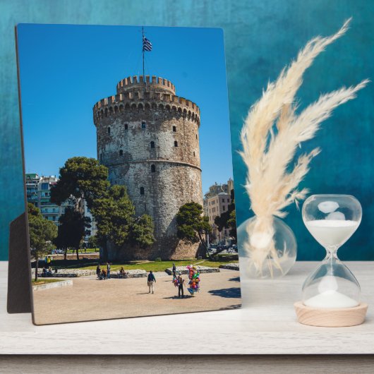 Thessaloniki White Tower Fotoplaat (Zijkant)