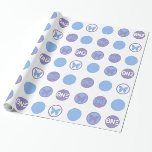 Theta Nu Xi Wrapping Paper, Glossy, 30" x 15" Cadeaupapier