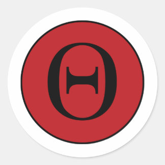 Theta Ronde Sticker