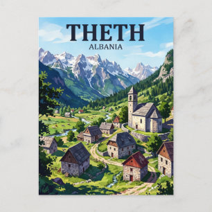 Theth, Albanië Albanië Briefkaart
