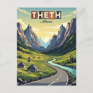 Theth Albanië Reizen Briefkaart