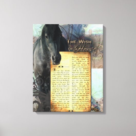 TheWishOfAHorse - Toile imprimée (Recto)