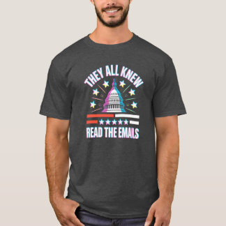 They All Knew Epstein Files Tee T-shirt