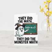 They Did Monster Math Teacher Halloween Costume Ma Kaart (Gele Bloem)