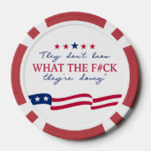 They Don't Know What They're Doing Funny Quote Poker Chips (Achterkant)