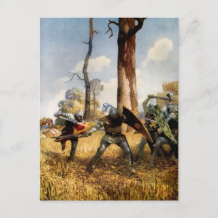“They Fought on Foot” door NC Wyeth Briefkaart