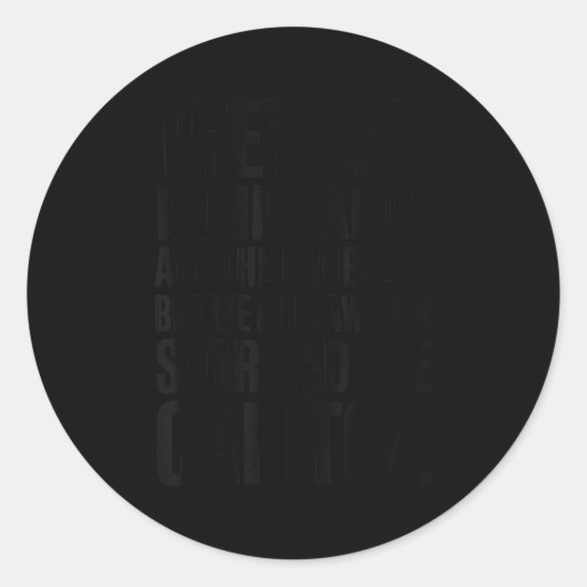 They Say Immigrants Are The Problem But We All Saw Ronde Sticker (Voorkant)