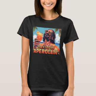 THEY SEE ME APEROLLIN' X HOLY APEROLI BEACH DOG SP T-SHIRT