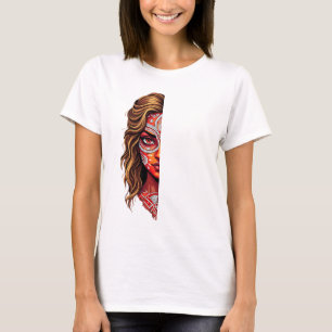 Theyyam-Kathakali Fusion - Vetgedrukte uitdrukking T-shirt
