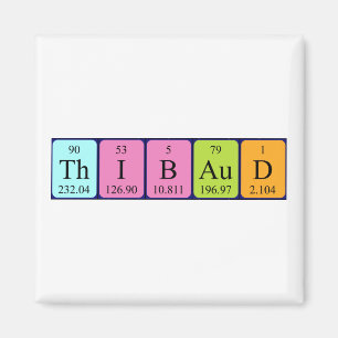 Thibaud periodiek table name magnet magneet