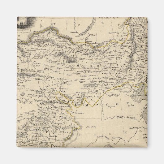 Thibet, Mongolië en Mandchouria Magneet (Voorkant)