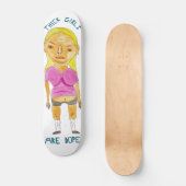 Thick GIrls White van Patrick Jilbert Skateboard (Voorkant)