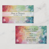 Thick Textured Abstract Paint Visitekaartje (Voorkant / Achterkant)