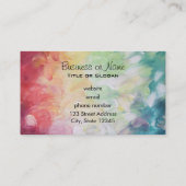 Thick Textured Abstract Paint Visitekaartje (Achterkant)