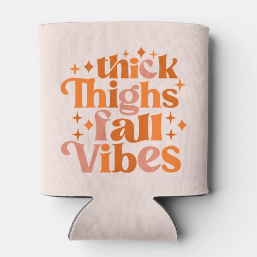 Thick Thighs Herfst Vibes Blikjeskoeler (Achterkant)