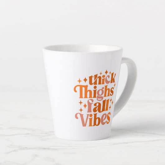Thick Thighs Herfst Vibes Latte Mok (Rechterhoek)