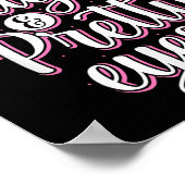 Thick Thighs Pretty Eyes Gym Motivation Quote Work Poster (Hoek)