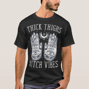 Thick Thighs Witch Vibes Halloween Tanktop