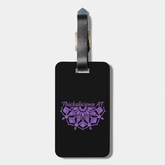 Thickalicious AF Bagagelabel (Achterkant verticaal)